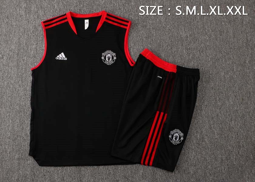 Camiseta Manchester United Sin Mangas 2022 Negro 1